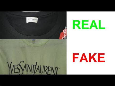 ysl t shirt damen fake|real vs fake st laurent shirts.